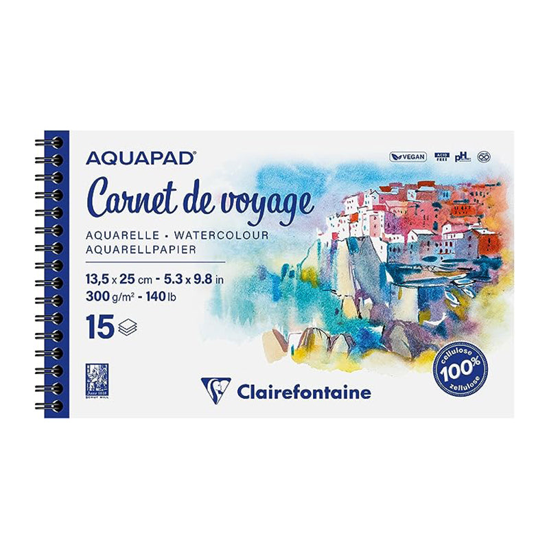 CLAIREFONTAINE Aquapad Wirebound Album 300g 13.5x13.5cm L 15s Default Title
