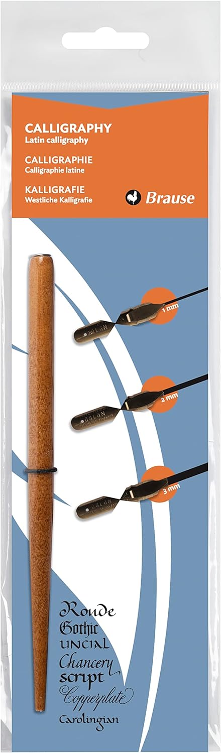 BRAUSE Nib Holder (Plastic)+3xCalligraphy Nibs Default Title