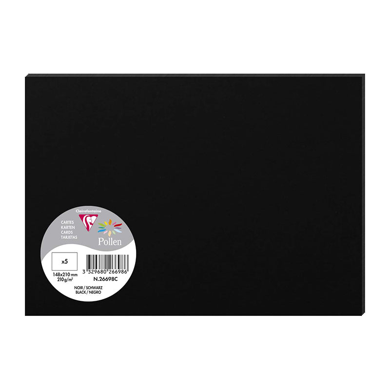POLLEN Envelopes 120g 148x210mm Black 5s Default Title
