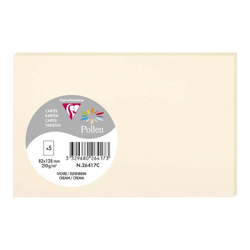 POLLEN Envelopes 120g 82x128mm Cream 5s