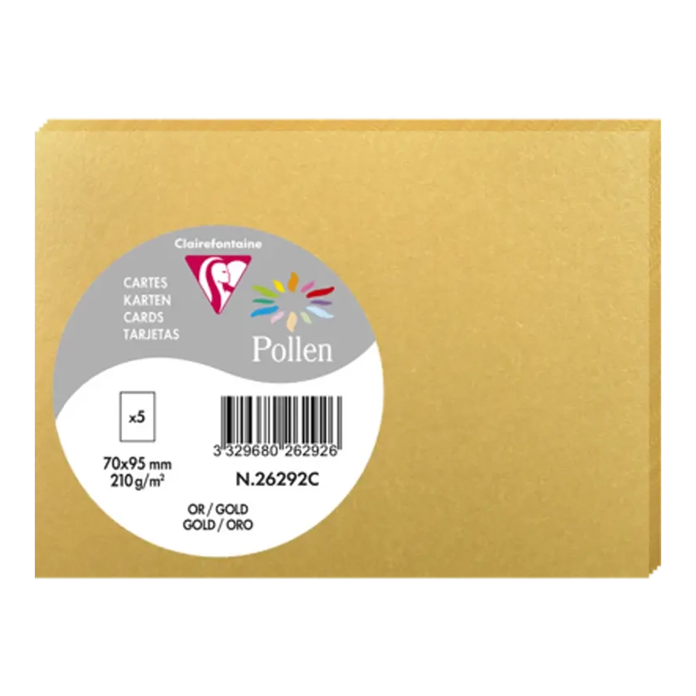 POLLEN Envelopes 120g 70x95mm Gold 5s