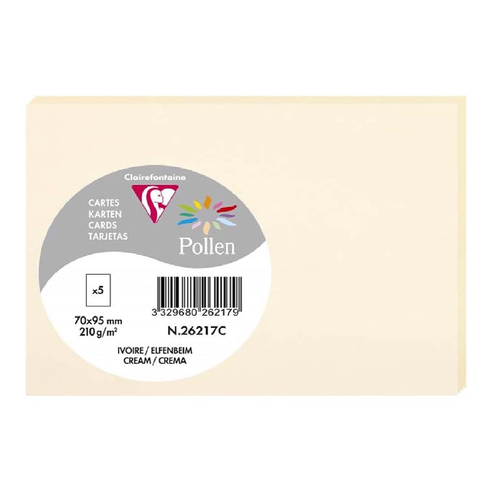 POLLEN Envelopes 120g 70x95mm Cream 5s