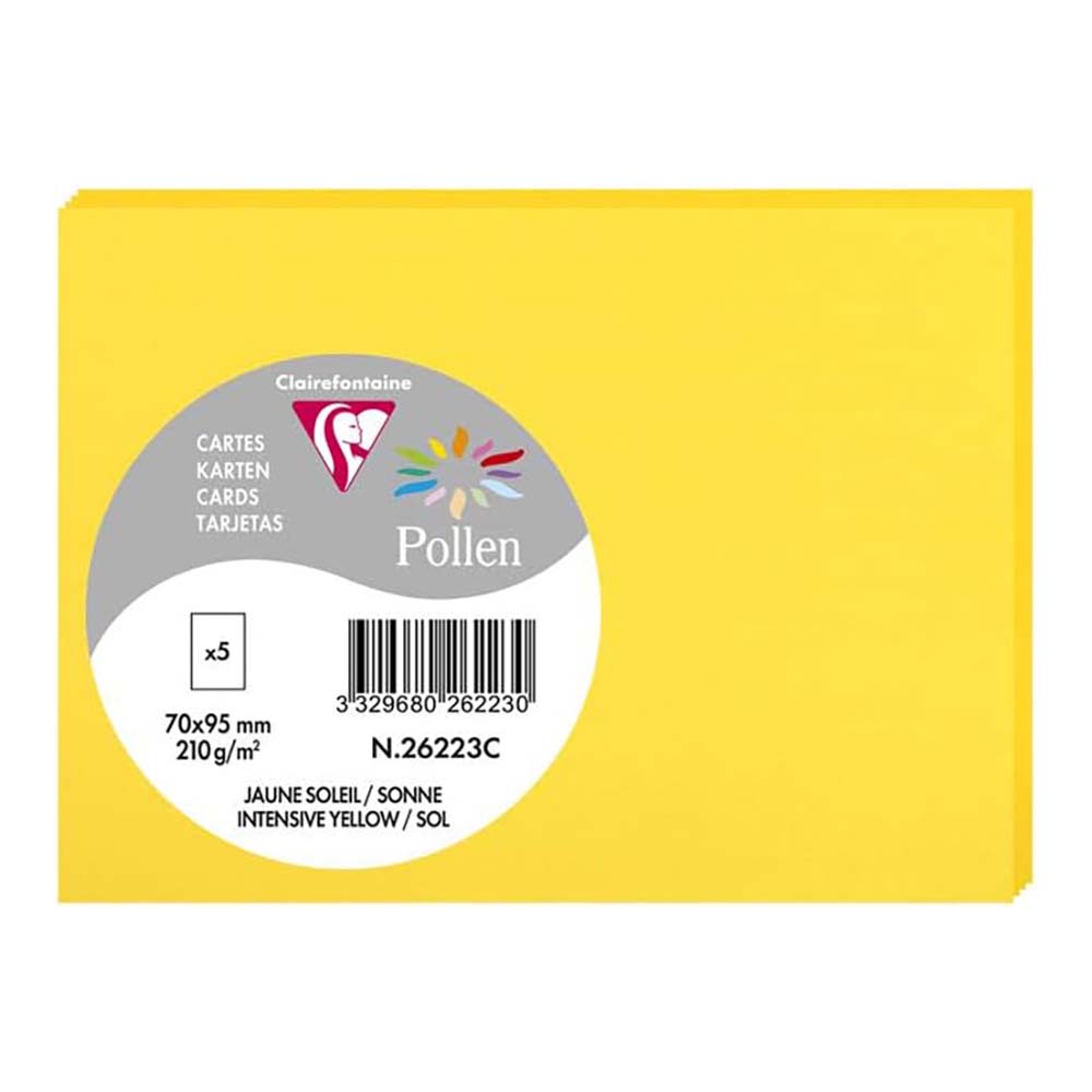 POLLEN Envelopes 120g 70x95mm Intensive Yellow 5s