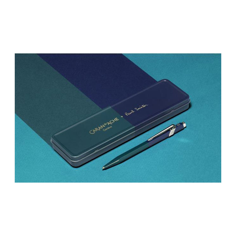 CARAN D'ACHE 849 Ball Pen x Paul Smith Limited Edition Racing Green/Navy Default Title