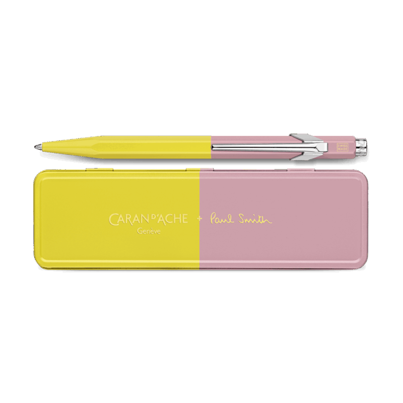 CARAN D'ACHE 849 Ball Pen x Paul Smith Limited Edition Chartreuse/Rose Default Title