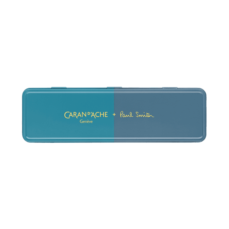 CARAN D'ACHE 849 Ball Pen x Paul Smith Limited Edition Cyan/Steel Default Title