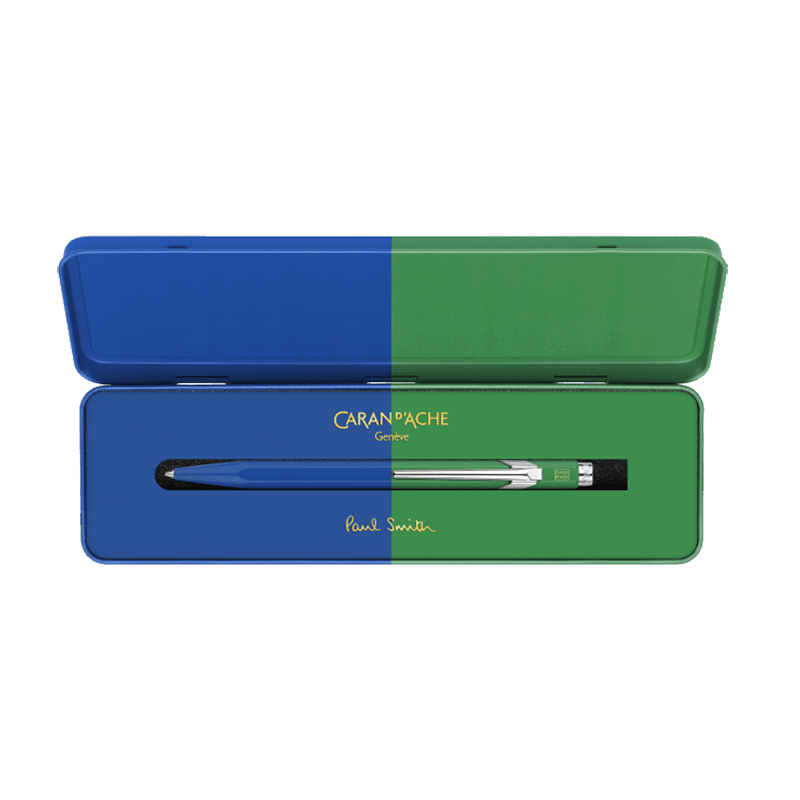 CARAN D'ACHE 849 Ball Pen x Paul Smith Limited Edition Cobalt/Emerald Default Title