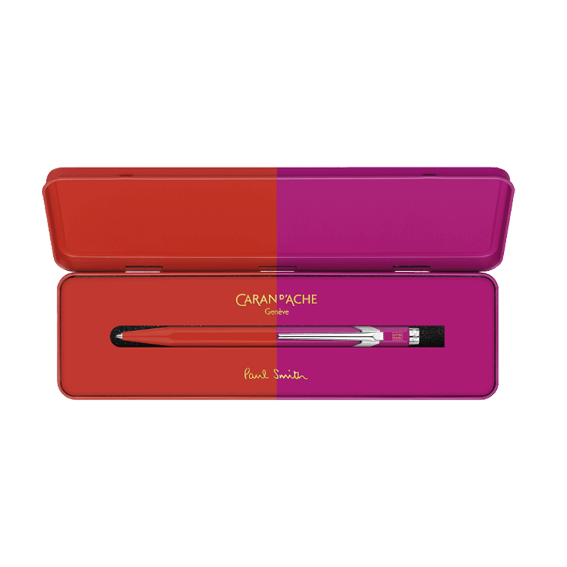 CARAN D'ACHE 849 Ball Pen x Paul Smith Limited Edition Warm Red/Melrose Pink Default Title
