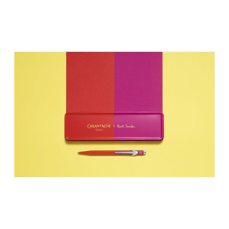 CARAN D'ACHE 849 Ball Pen x Paul Smith Limited Edition Warm Red/Melrose Pink Default Title