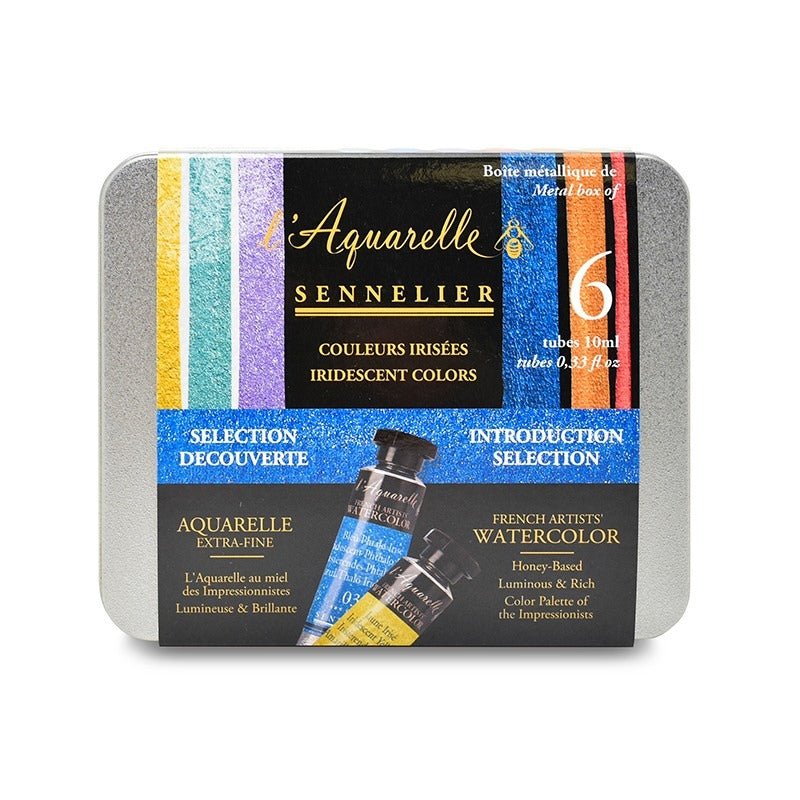 SENNELIER L'Aquarelle Iridescent Watercolour 6x10ml Intro Set