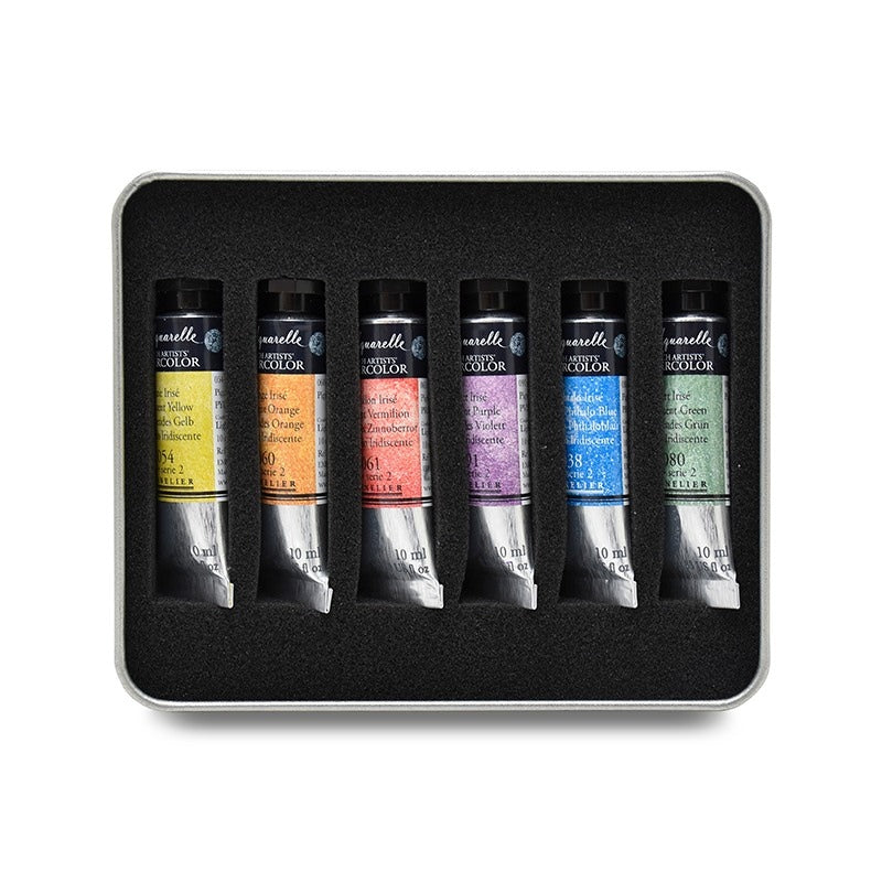 SENNELIER L'Aquarelle Iridescent Watercolour 6x10ml Intro Set
