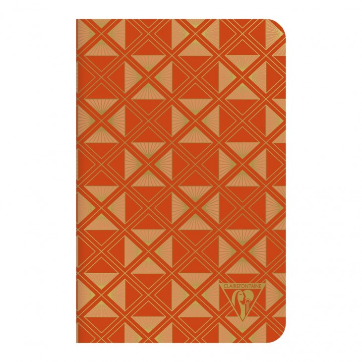 CLAIREFONTAINE Neo Deco 9x14cm Lined 48s Mid-Season Tangerine