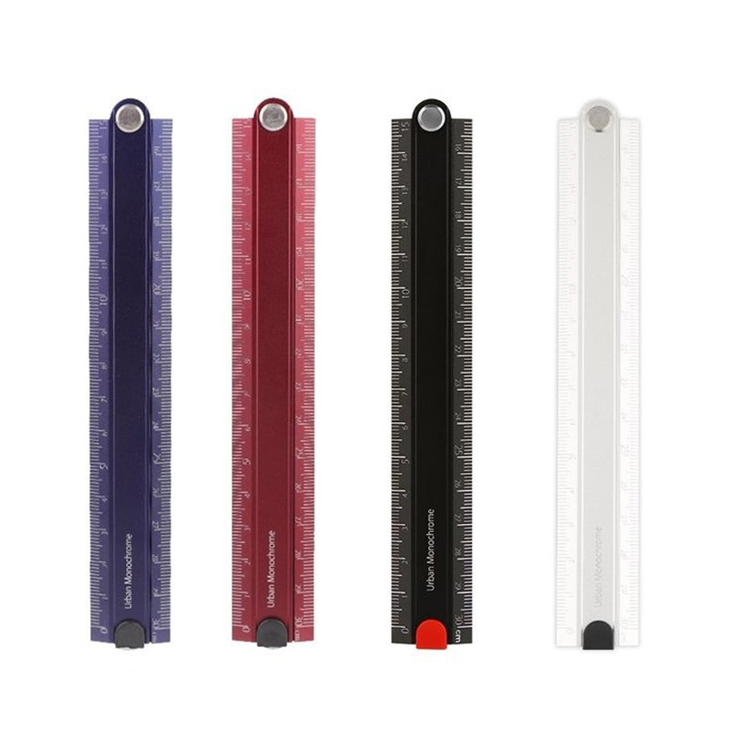 KOKUYO Urban Monochrome Foldable Ruler 30cm Dark Blue Default Title