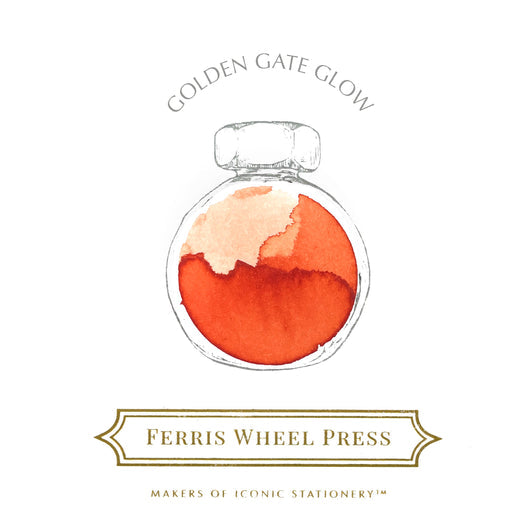 FERRIS WHEEL PRESS Fountain Pen Ink 38ml Golden Gate Glow Default Title