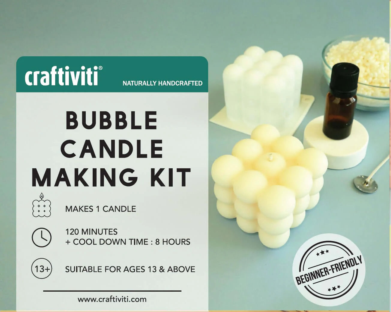 CRAFTI-KIT Mini Bubble Candle Making Kit