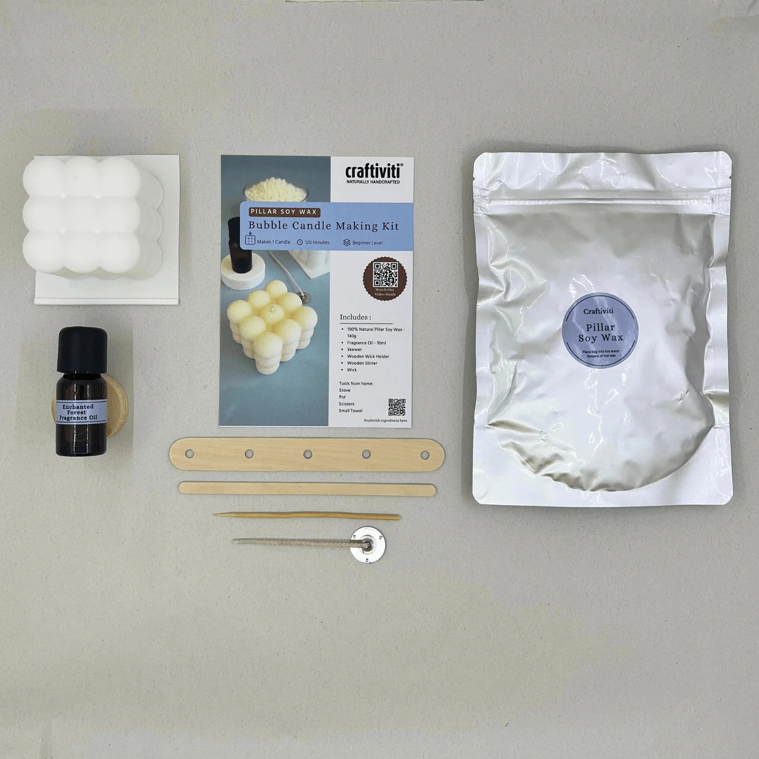 CRAFTI-KIT Mini Bubble Candle Making Kit