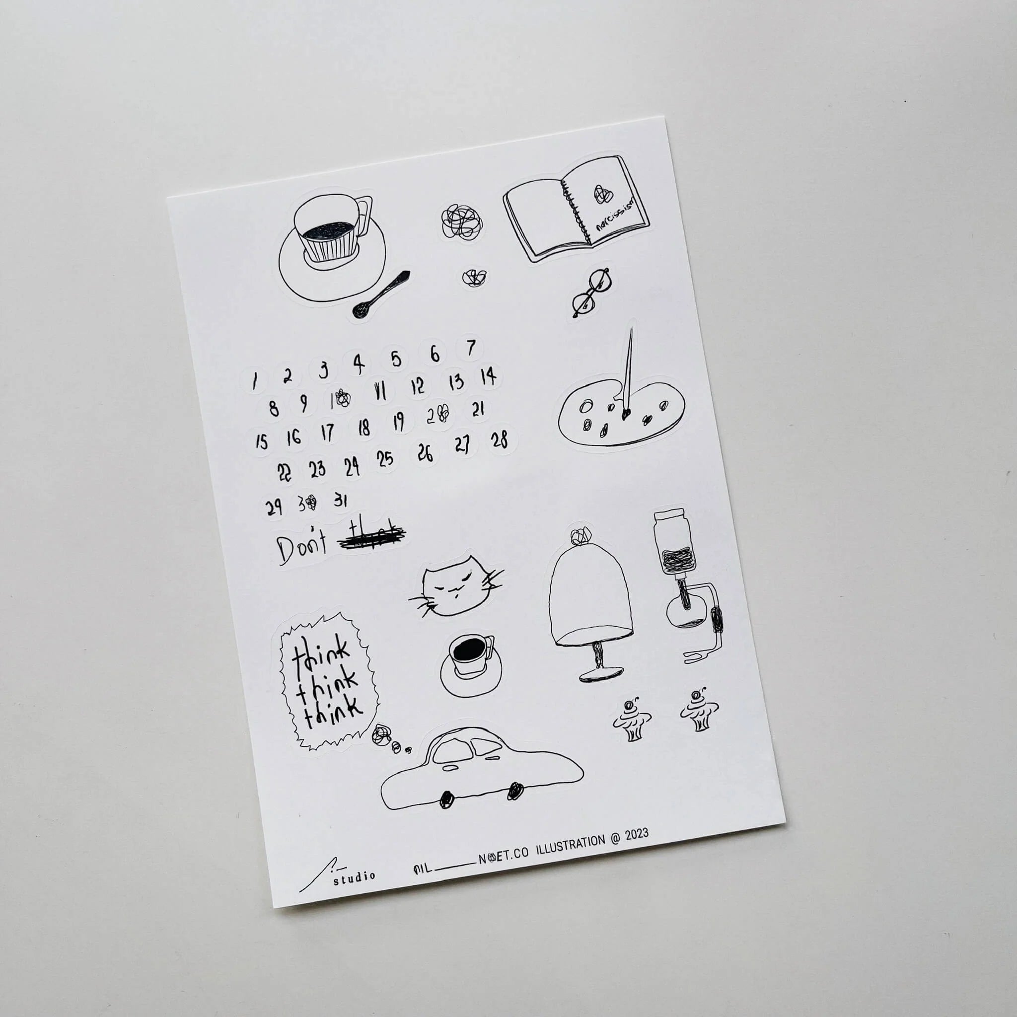 SOM STUDIO x Noet.co Sticker Sheet Doodles Of My D