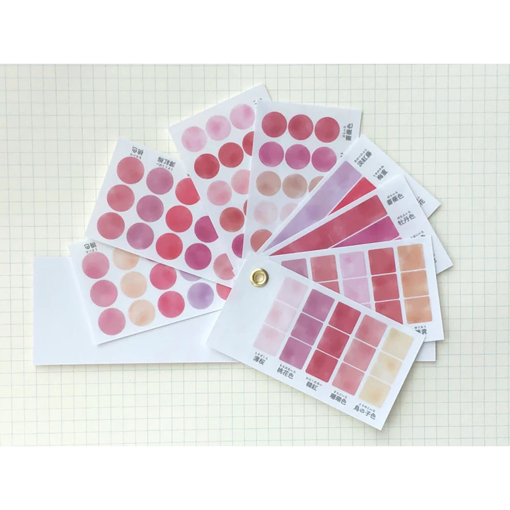 KAMIO Colour Swatch Washi Sticker Bk Pink