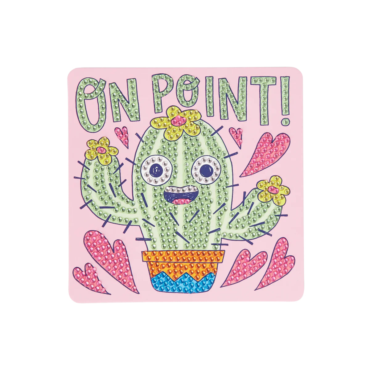 OOLY Razzle Dazzle DIY Mini Gem Art Kit-Cheery Cactus 1242269