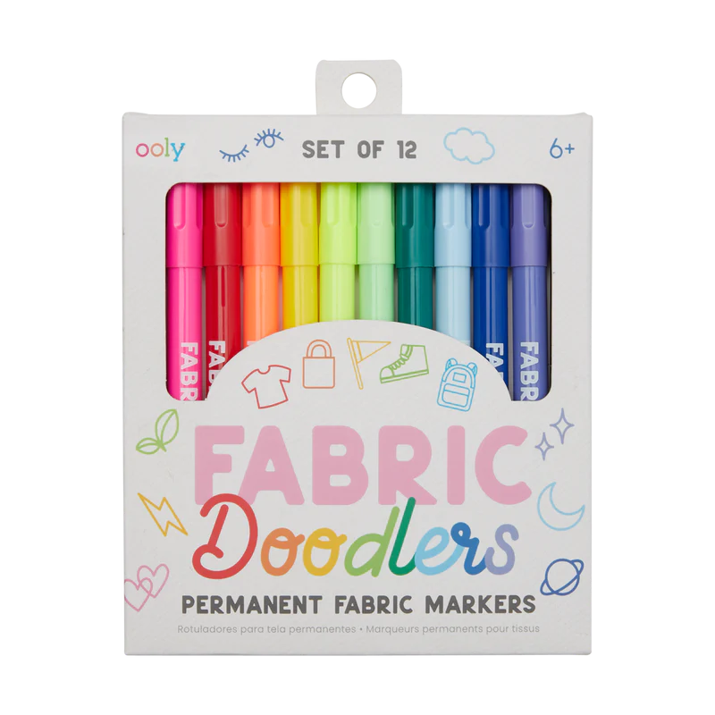 OOLY Fabric Doodlers Markers 12s 1242272