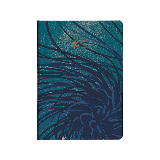 CF x K3 Maiko Blue Stapled Notebook A5 32s Lined Kiku