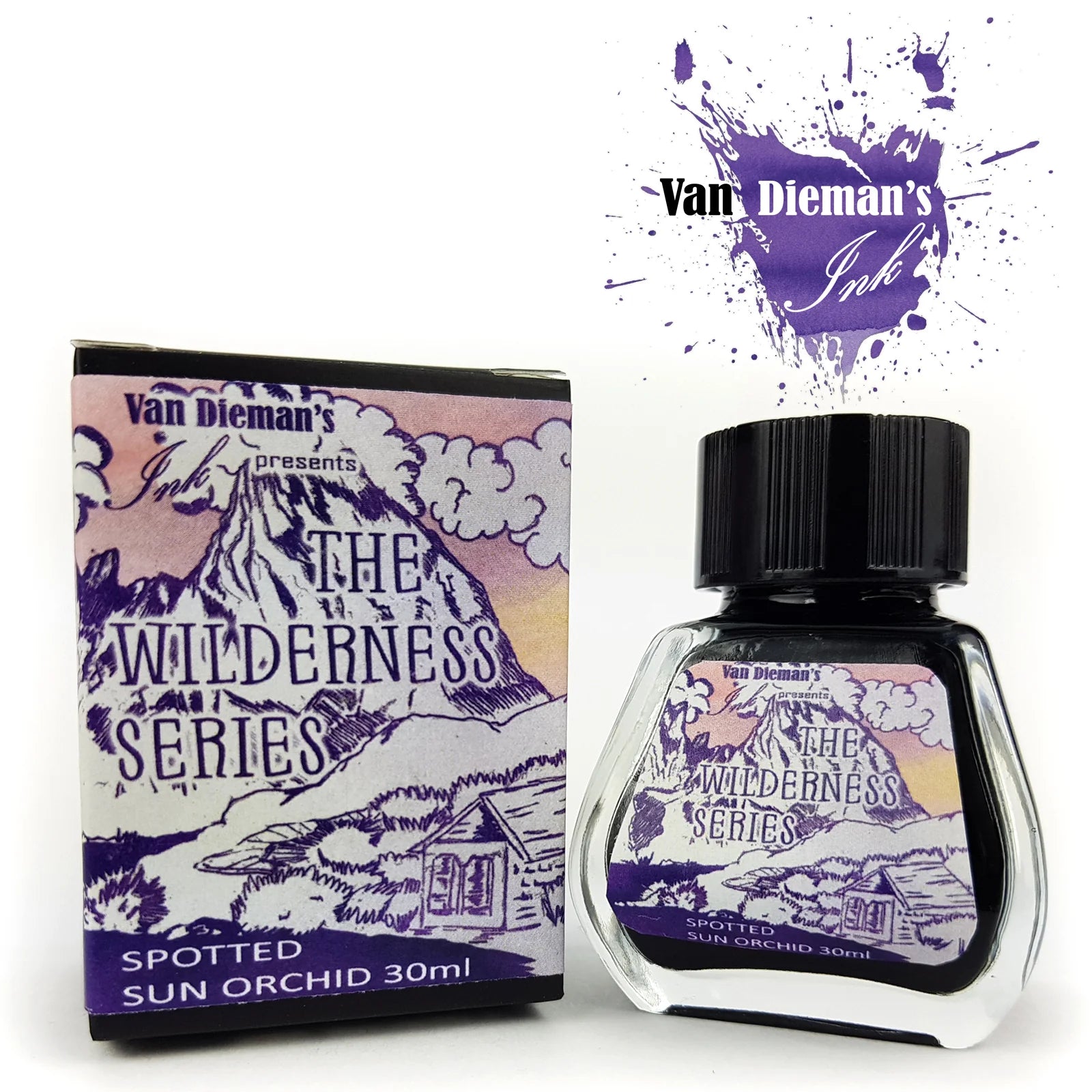 VAN DIEMAN'S Fountain Pen Ink 30ml Wilderness Spotted Sun Orchid