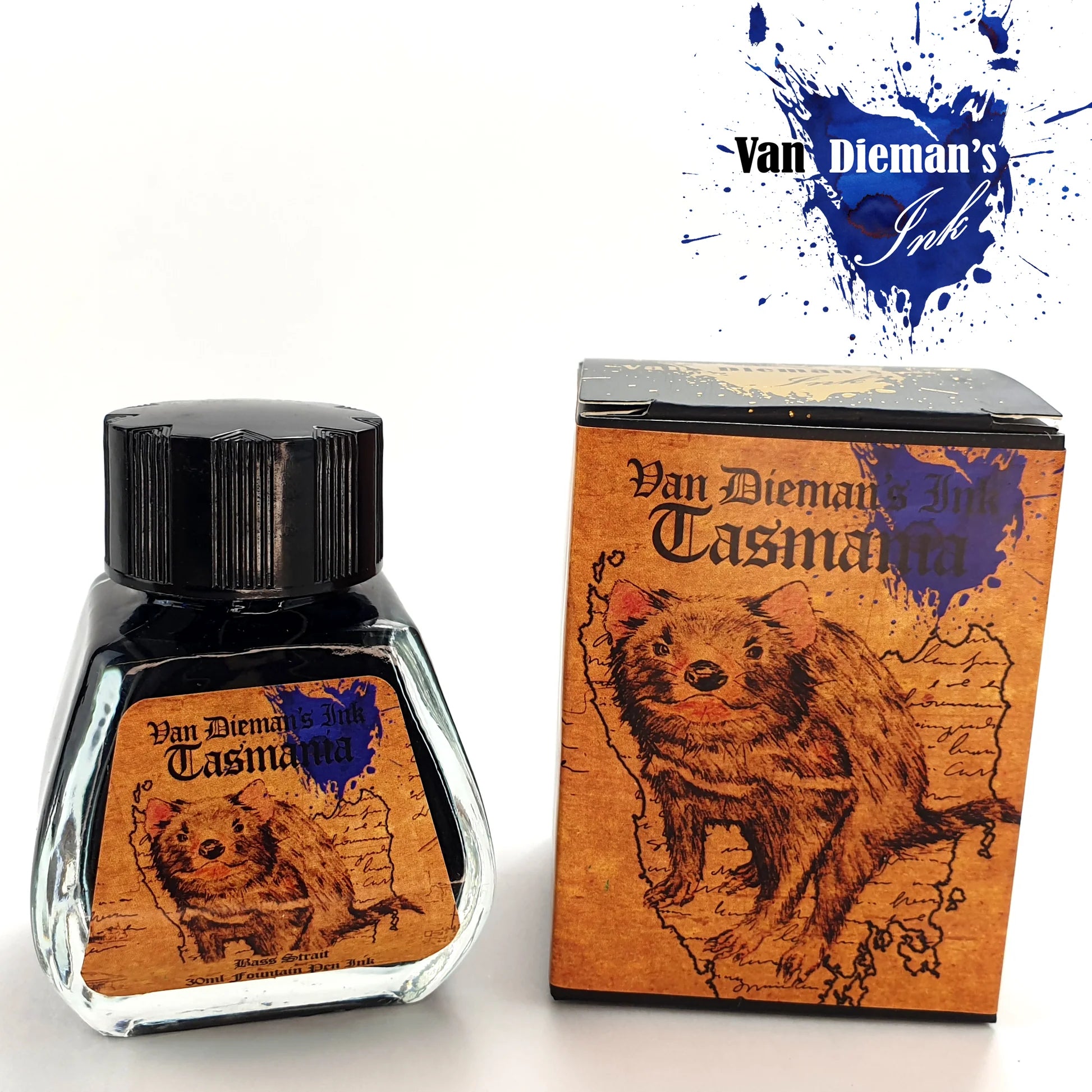 VAN DIEMAN'S Fountain Pen Ink 30ml Tasmania Bass Strait
