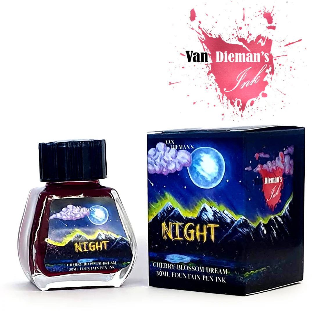 VAN DIEMAN'S Fountain Pen Ink 30ml Night Cherry Blossom Dream