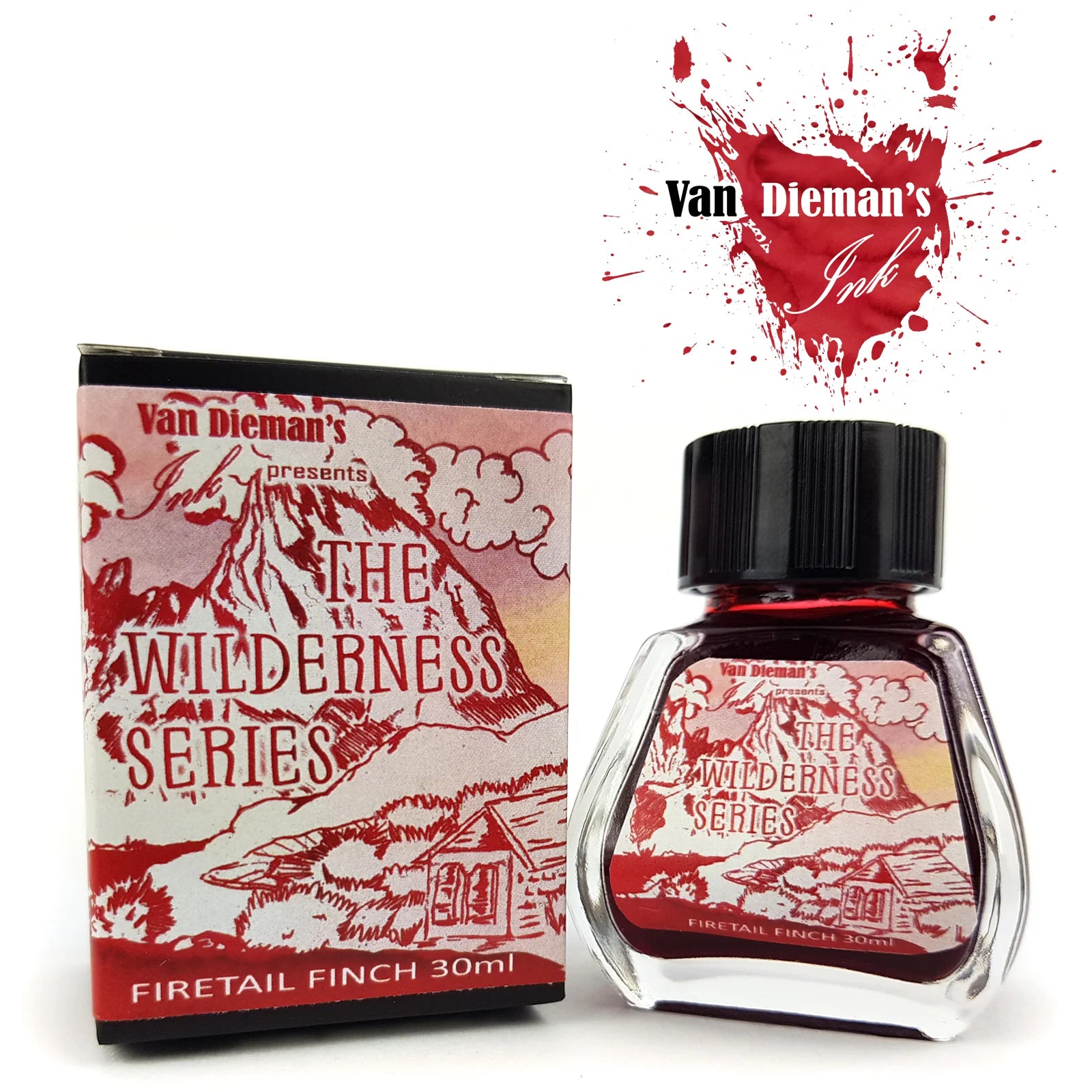 VAN DIEMAN'S Fountain Pen Ink 30ml Wilderness Firetail Finch