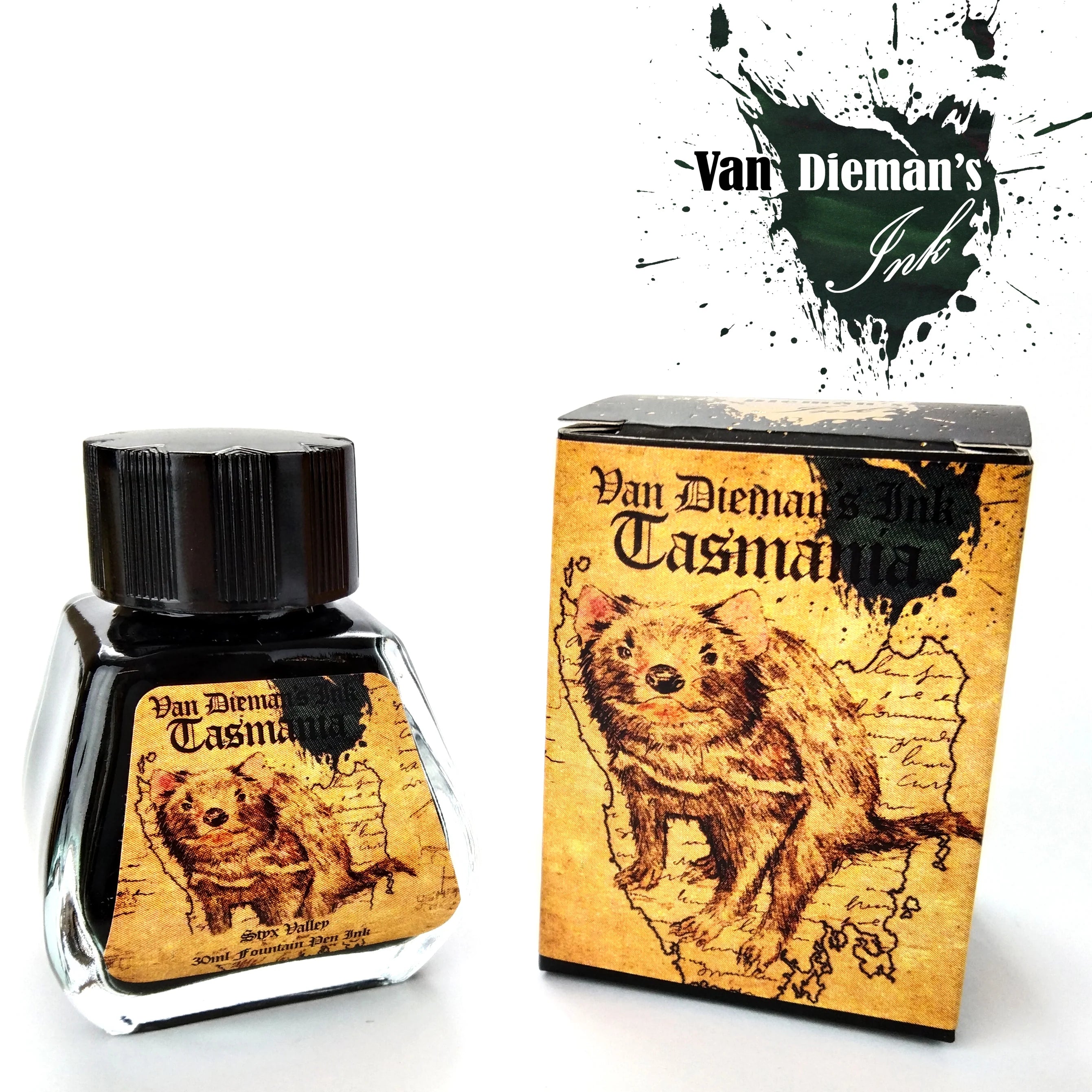 VAN DIEMAN'S Fountain Pen Ink 30ml Tasmania Styx Valley