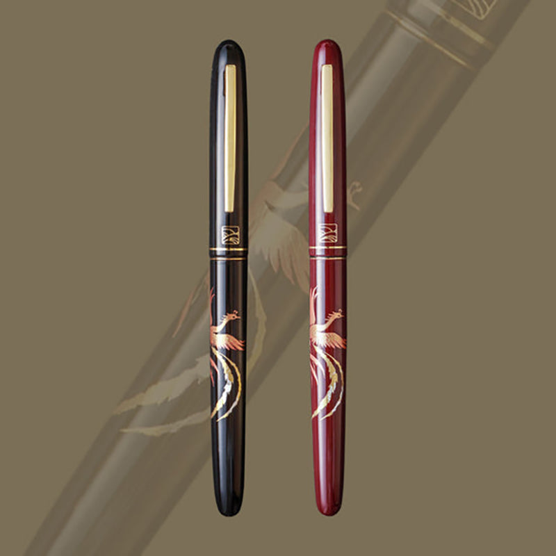 WANCHER x Kuretake Maki-e Z.Houou (Black) Fountain Pen-Fine