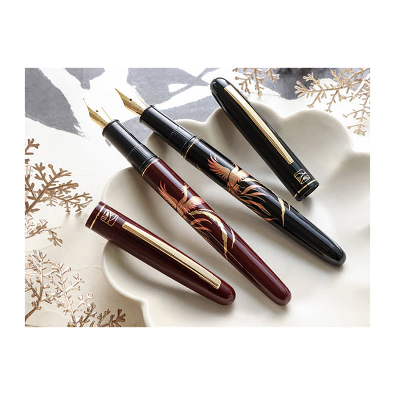 WANCHER x Kuretake Maki-e Z.Houou (Black) Fountain Pen-Fine
