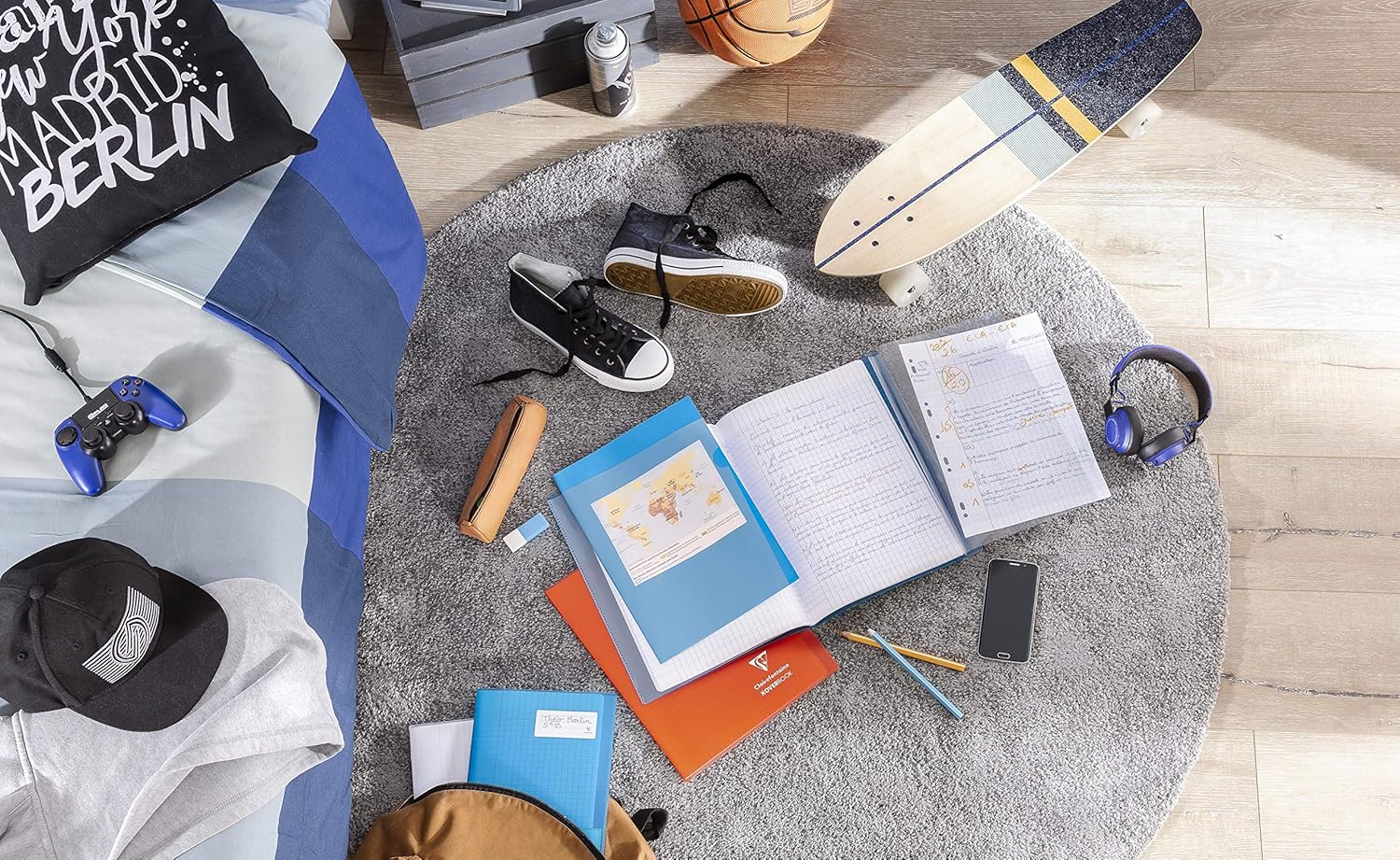 CLAIREFONTAINE KOVERBOOK Transparent PP 24x32cm 96p Seyes Colourless