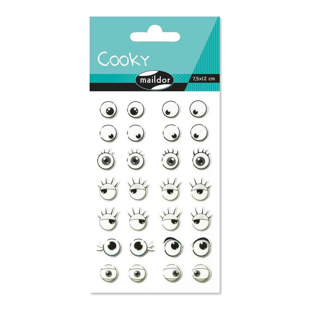 MAILDOR 3D Stickers Cooky Eyes 1s 1244741