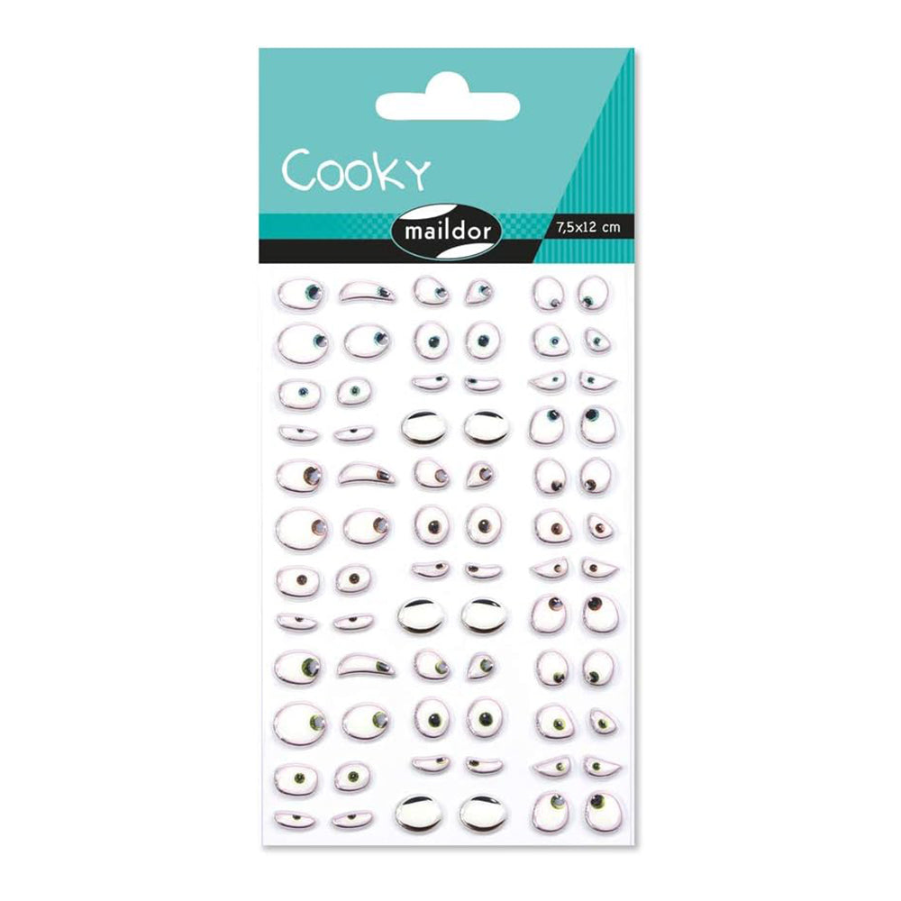 MAILDOR 3D Stickers Cooky Funny Eyes 1s 1244744