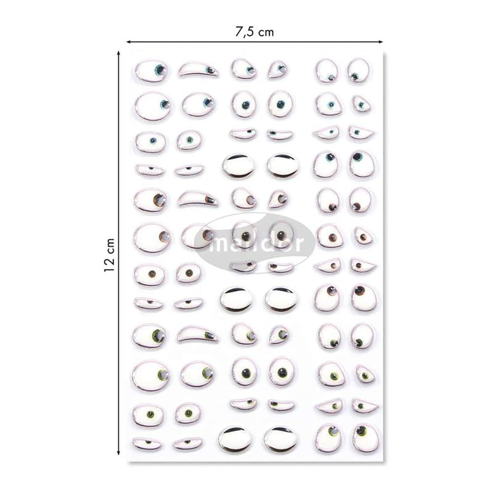 MAILDOR 3D Stickers Cooky Funny Eyes 1s 1244744