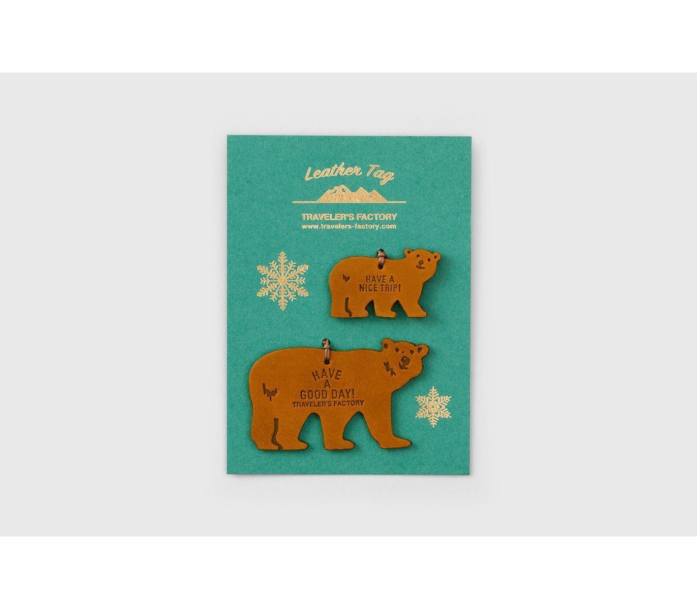 TRAVELERS FACTORY Leather Tag Bear