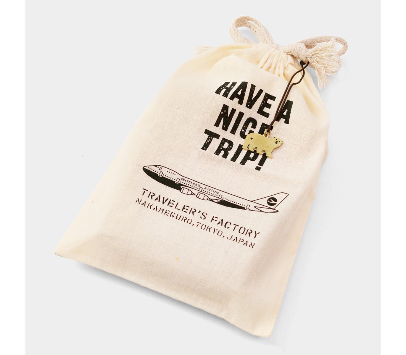 TRAVELERS FACTORY Brass Charm Little Bear