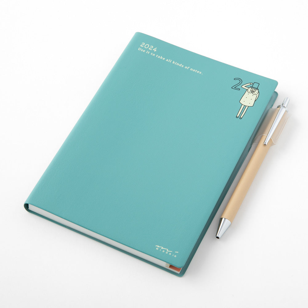 MIDORI 2024 Pocket Diary B6 Ojisan