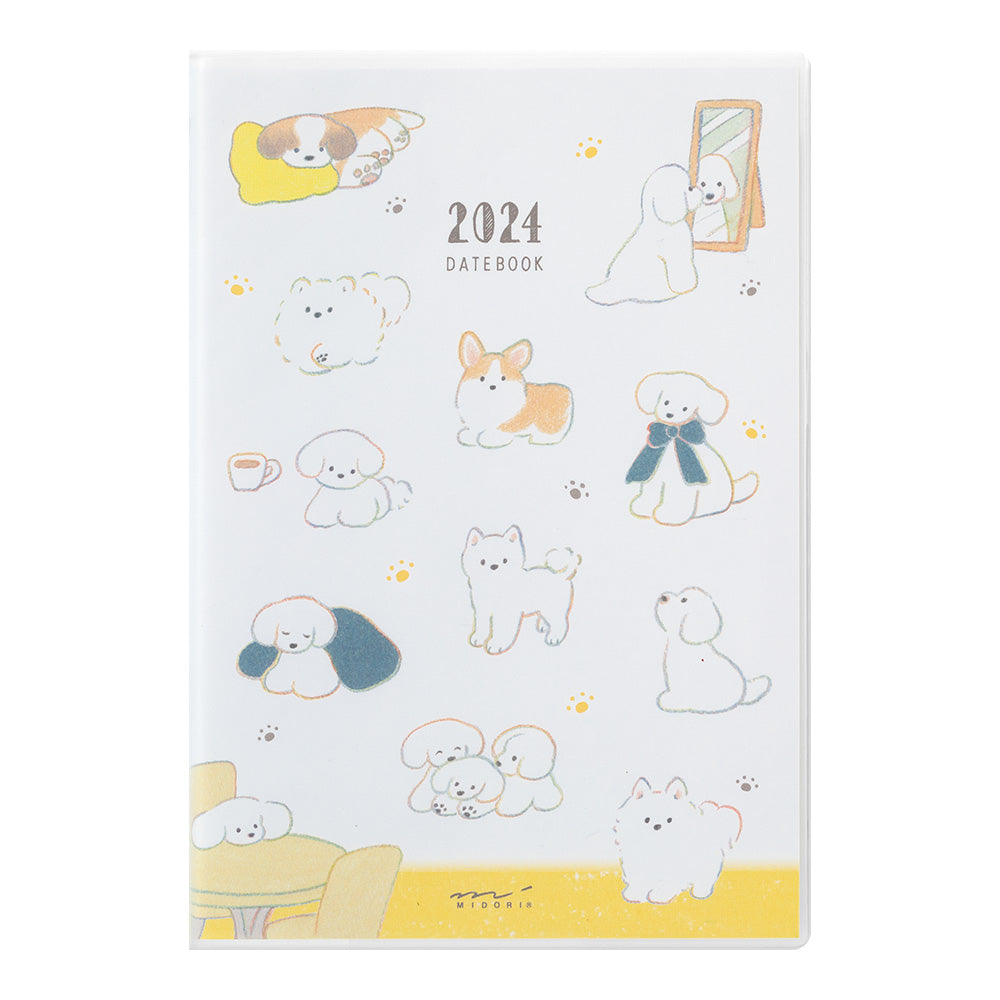 MIDORI 2024 Pocket Diary B6 Dog