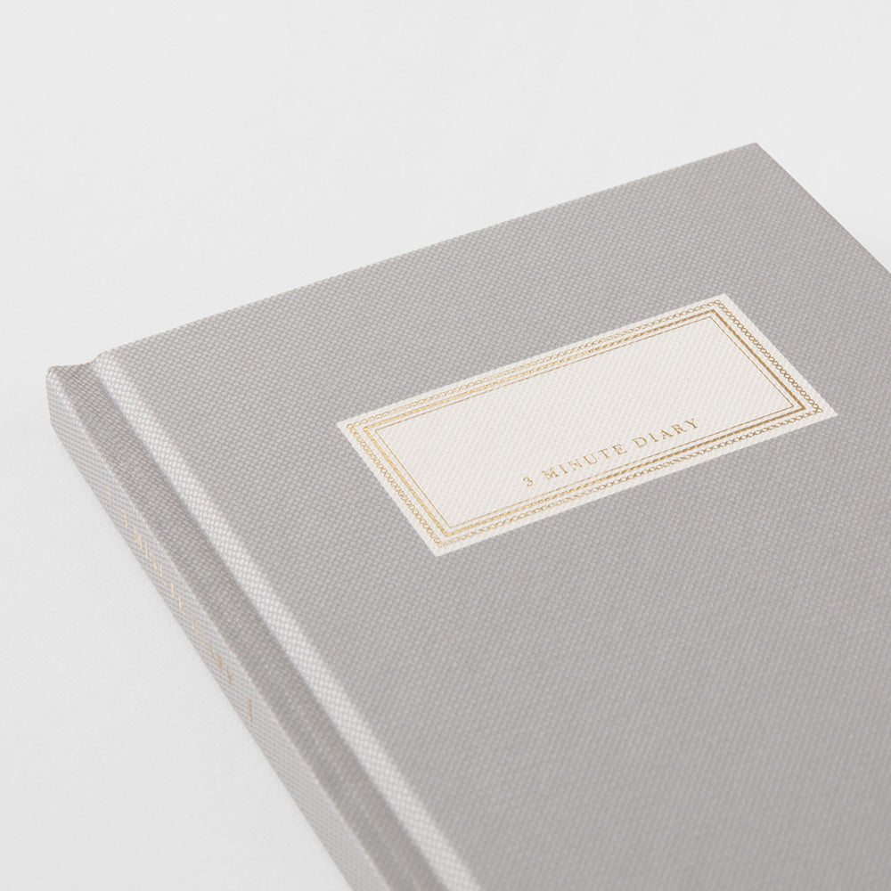 MIDORI 3 Minute Diary Gray