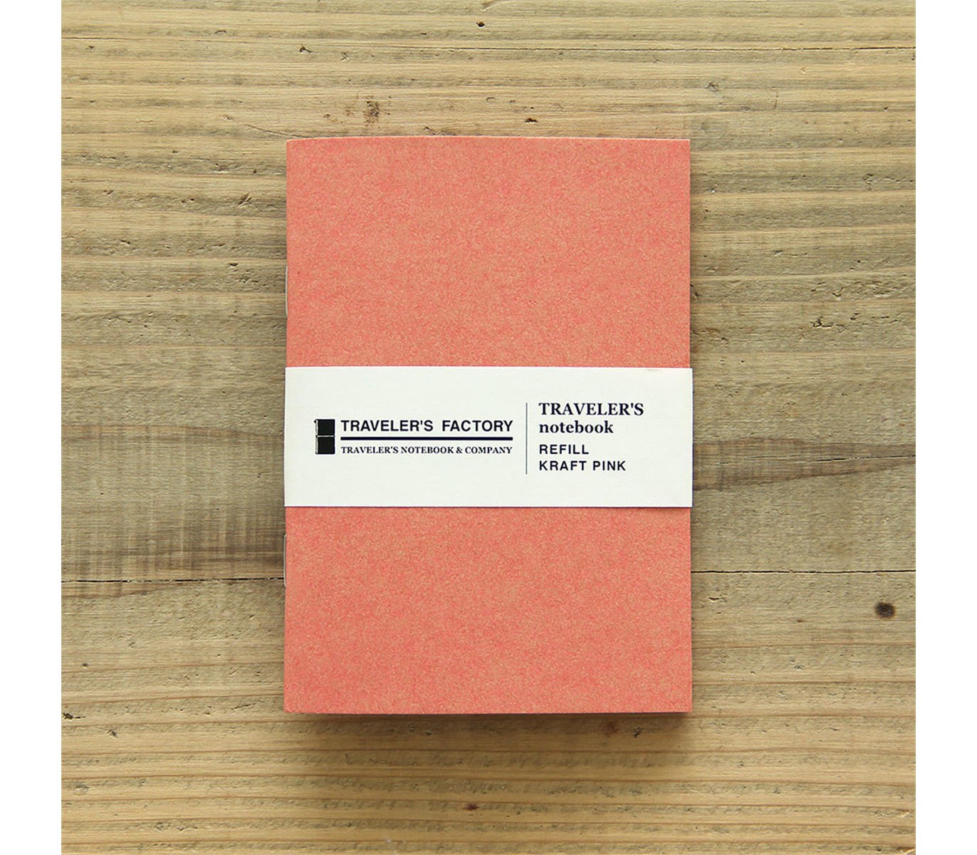 TRAVELERS FACTORY Passport Size Refill Kraft Pink