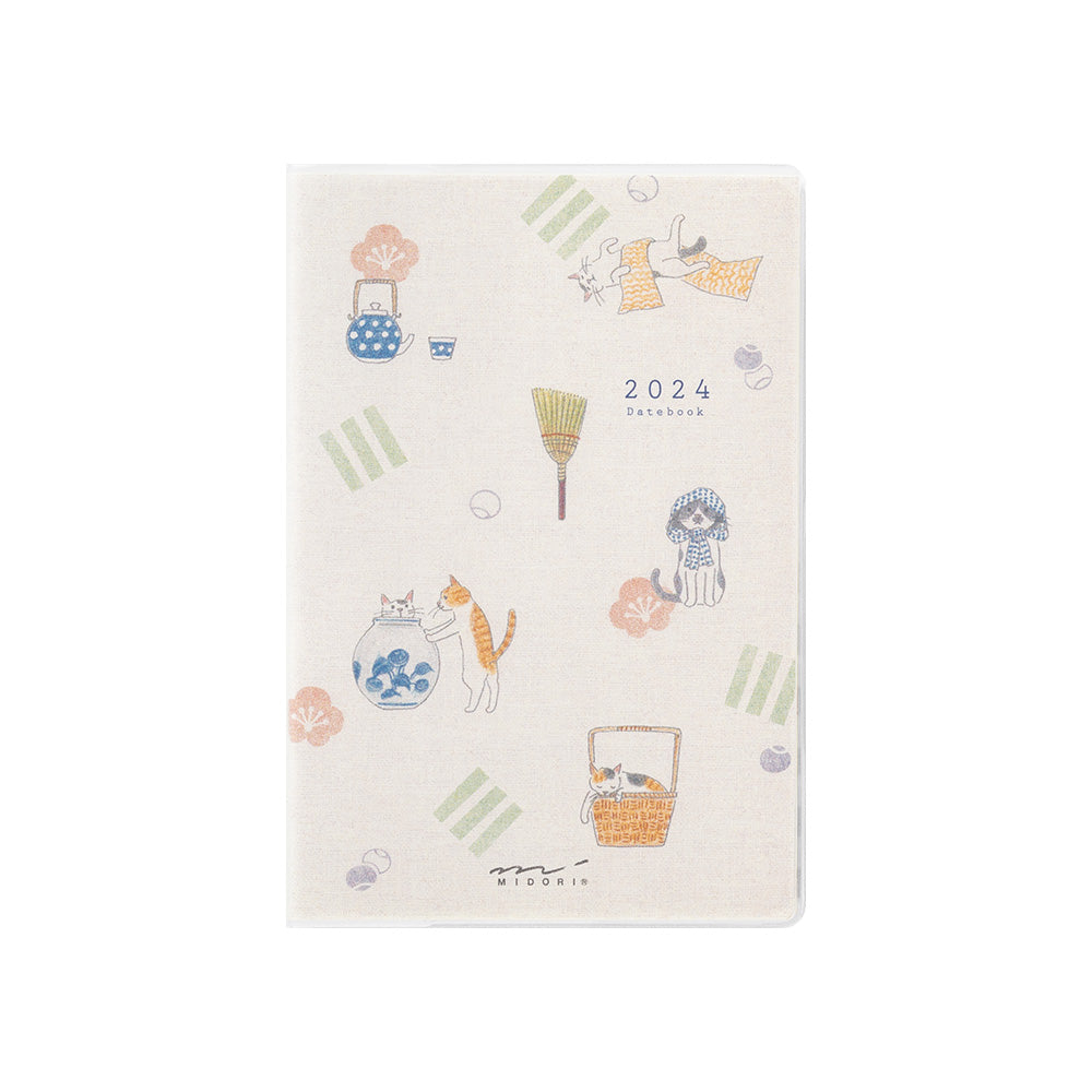 MIDORI 2024 Pocket Diary Mini Cat
