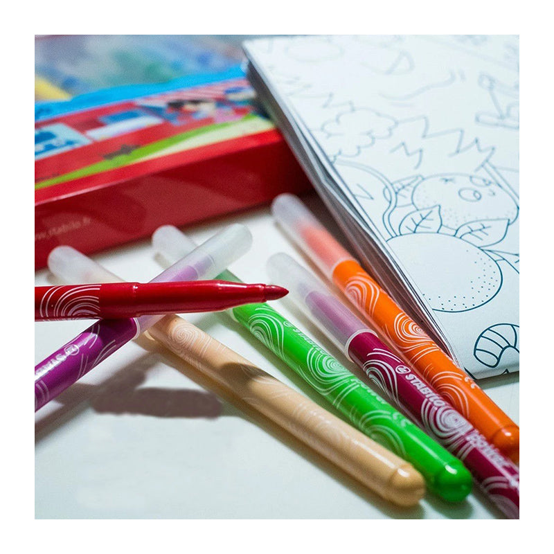 STABILO Power Max Felt Tip Pen Wallet of 24