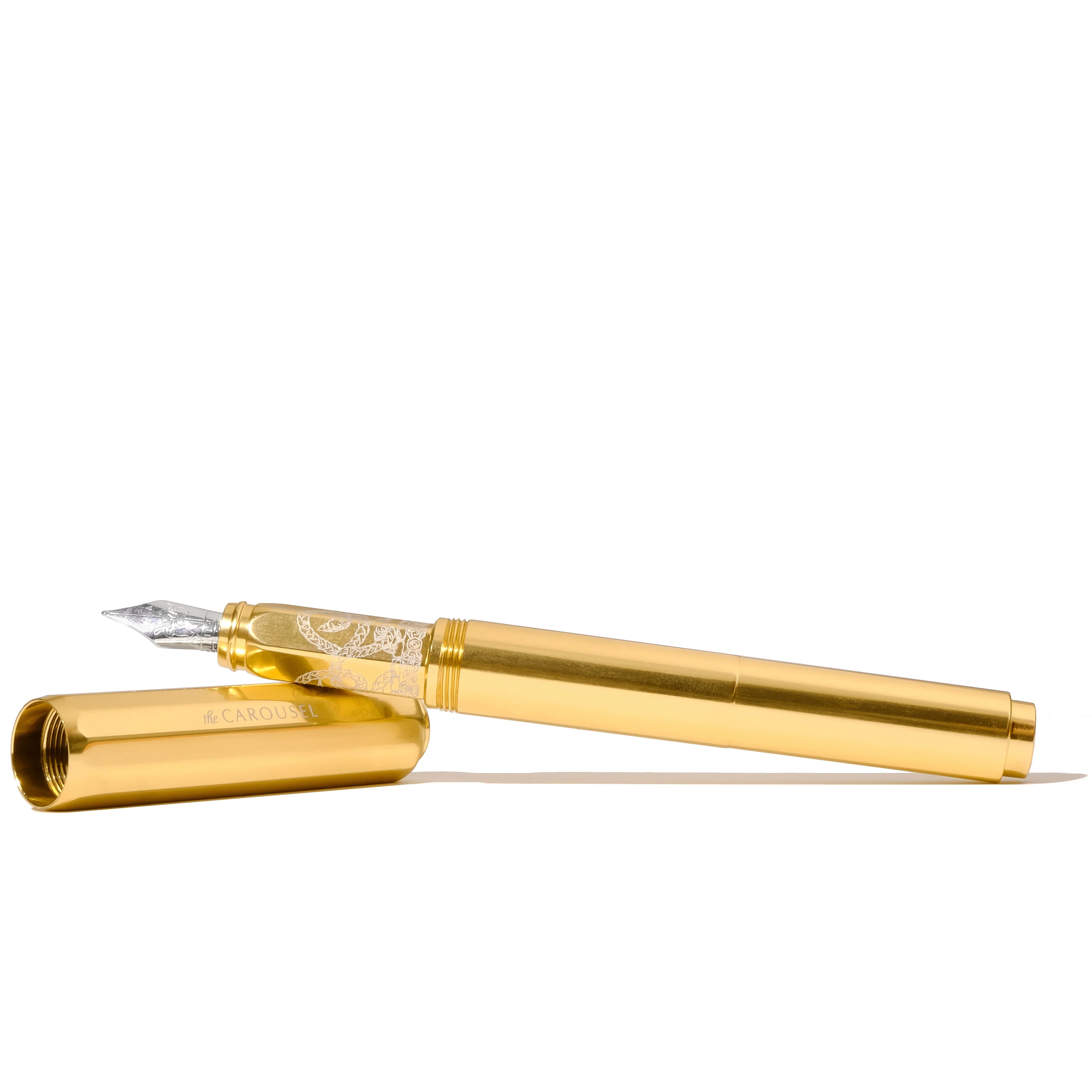FERRIS WHEEL PRESS Carousel Aluminium Fountain Pen Fine Limited Edition Plaited Gold Tress