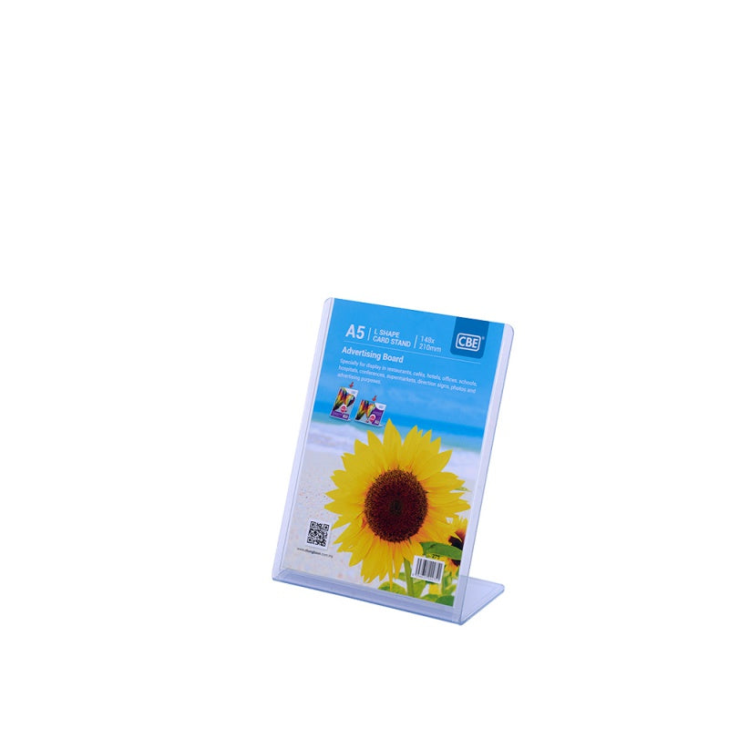 CBE Card Stand 275 L-Shape A5 Vertical