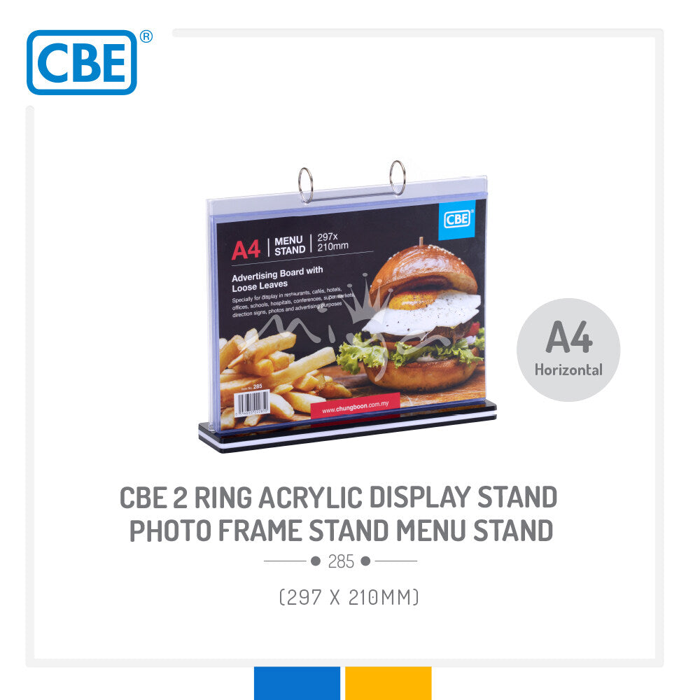 CBE Menu Stand 285 A4 Horizontal