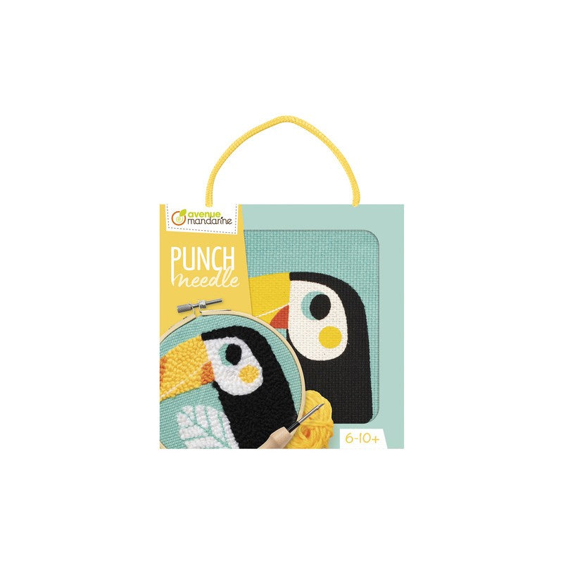 AVENUE MANDARINE Punch Needle Toucan