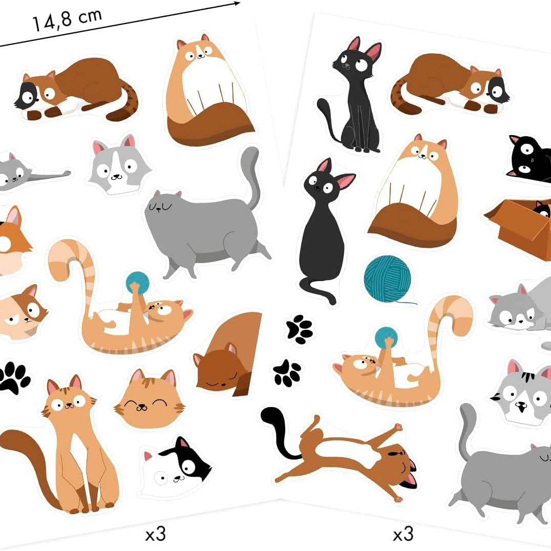 MAILDOR Baby Stickers Cats 4s