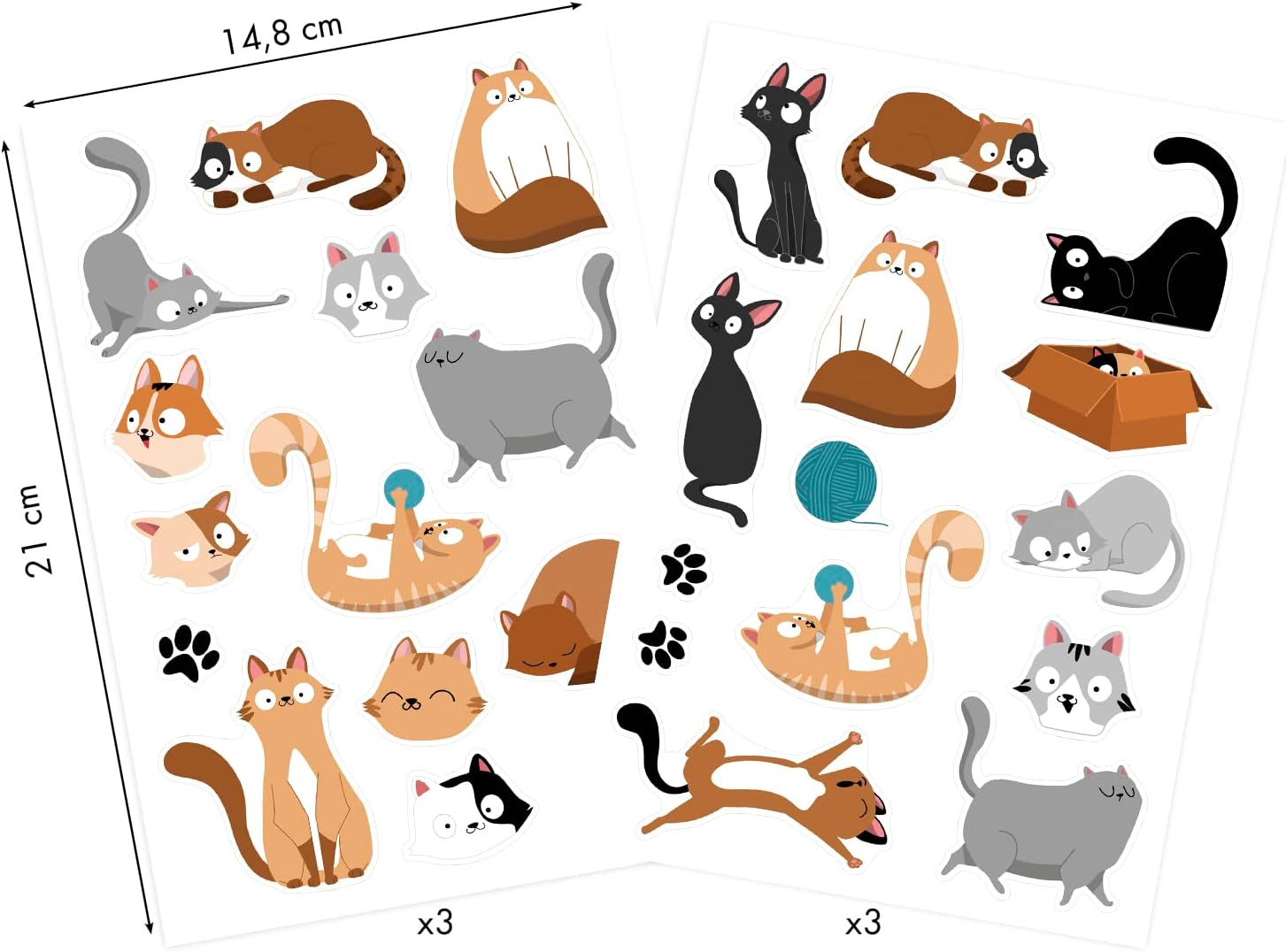 MAILDOR Baby Stickers Cats 4s